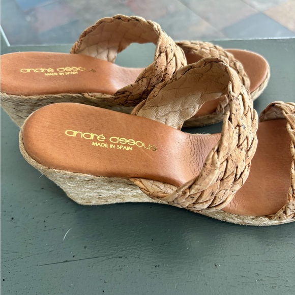 Andre Assous Tan Braided Sandals NWT size 10 - Picture 3 of 11